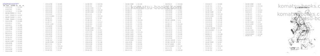 Komatsu gd30-4 s/n 185-up Parts catalog cover Page 4