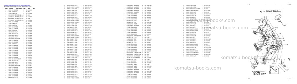 Komatsu GD30-5M S/N 185-UP Parts catalog cover Page 4