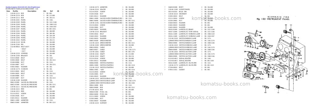 Komatsu GD30-5M S/N 185-UP Parts catalog cover Page 7