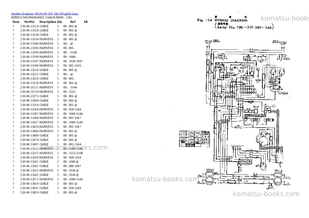 Komatsu GD30-5M S/N 185-UP Parts catalog cover Page 8