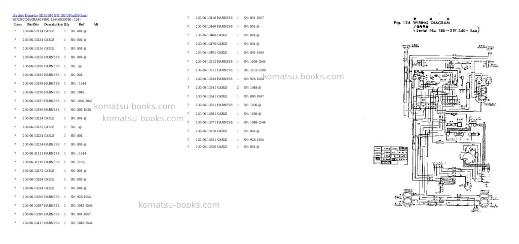 Komatsu gd30-5m s/n 185-up Parts catalog cover Page 8