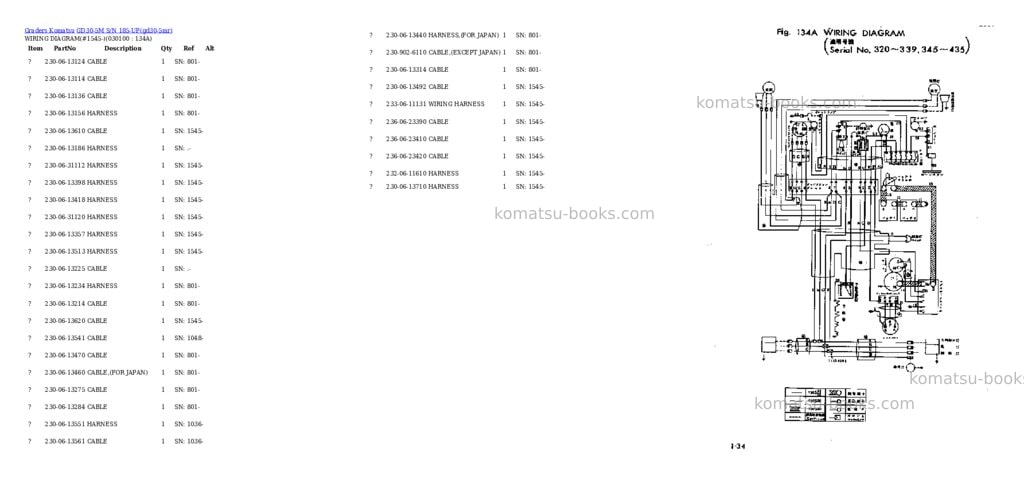 Komatsu gd30-5m s/n 185-up Parts catalog cover Page 9