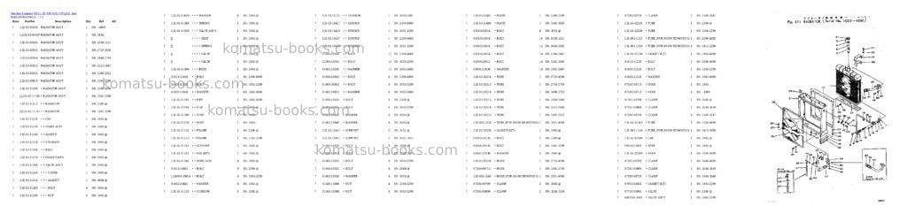 Komatsu gd31-3h s/n 1501-up Parts catalog cover