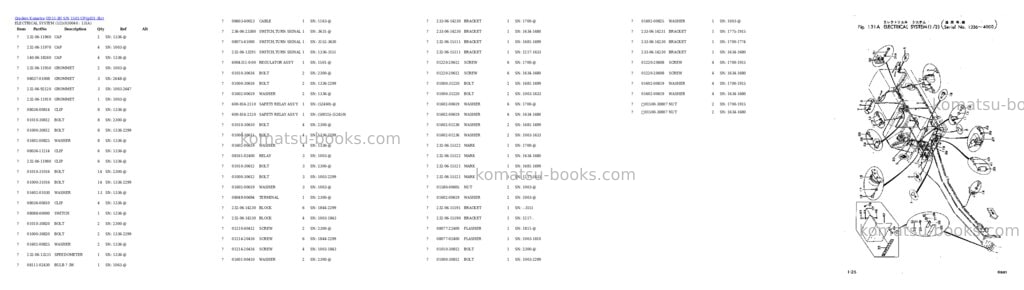 Komatsu gd31-3h s/n 1501-up Parts catalog cover Page 3