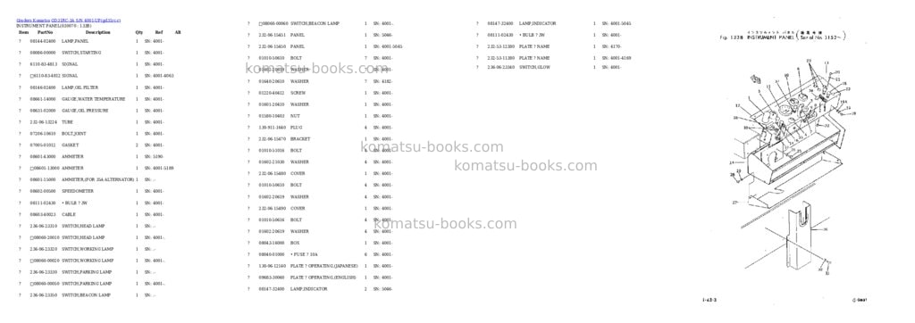 Komatsu GD31RC-3A S/N 4001-UP Parts catalog cover Page 6