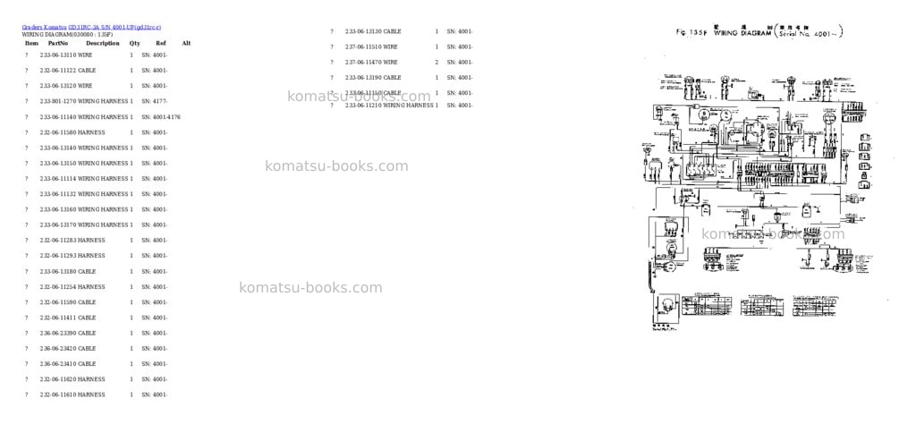 Komatsu GD31RC-3A S/N 4001-UP Parts catalog cover Page 7