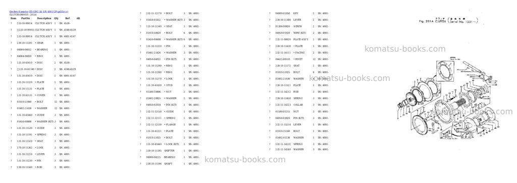 Komatsu GD31RC-3A S/N 4001-UP Parts catalog cover Page 8