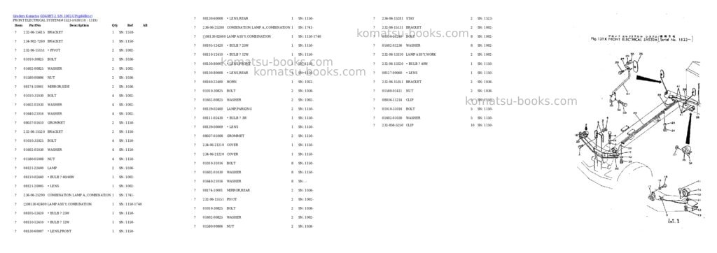 Komatsu gd40ht-2 s/n 1002-up Parts catalog cover Page 10 Komatsu gd40ht-2 s/n 1002-up Parts catalog cover Page 10