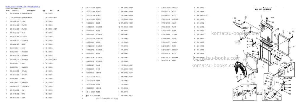 Komatsu GD600R-1 S/N 10002-UP Parts catalog cover Page 5