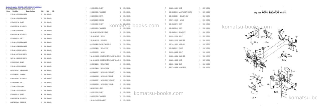 Komatsu GD600R-1 S/N 10002-UP Parts catalog cover Page 9