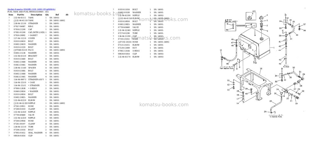 Komatsu GD600R-3 S/N 14001-UP Parts catalog cover Page 5