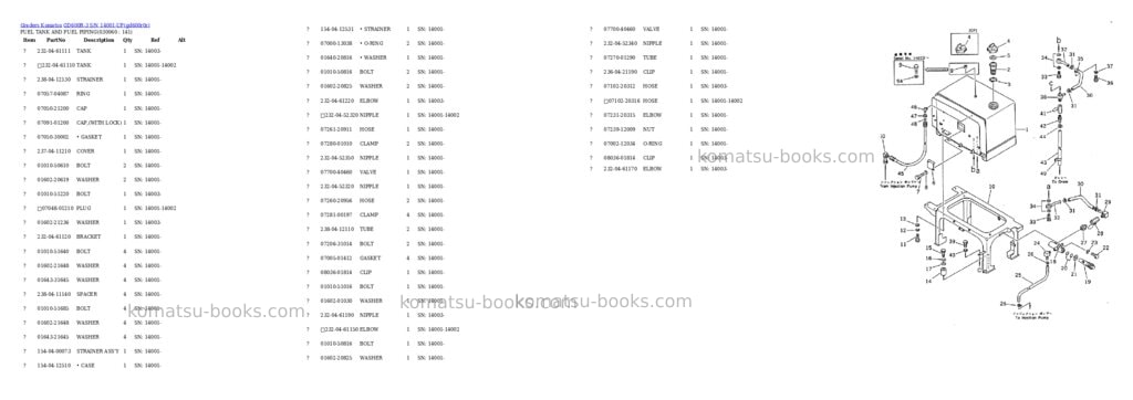 Komatsu gd600r-3 s/n 14001-up Parts catalog cover Page 5