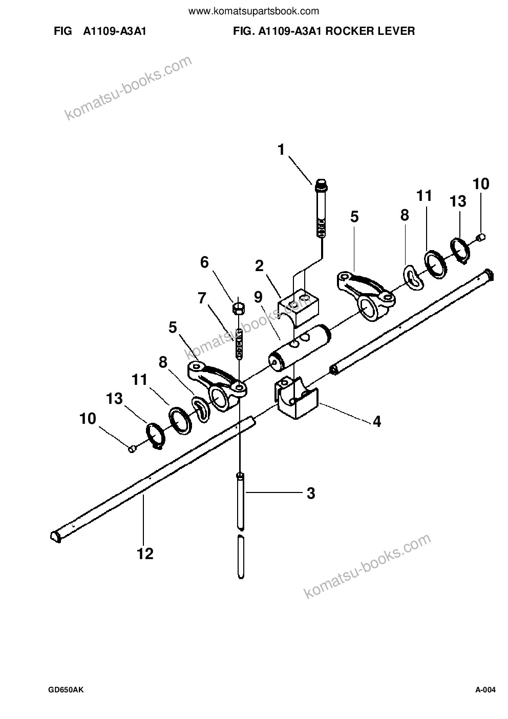 Komatsu gd650a-2cy s/n 211061-211069 Parts catalog cover Page 6 Komatsu gd650a-2cy s/n 211061-211069 Parts catalog cover Page 6