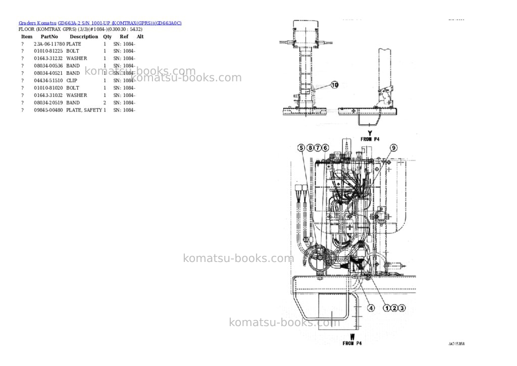 Komatsu GD663A-2 S/N 1001-UP (KOMTRAX(GPRS)) Parts catalog cover Page 3