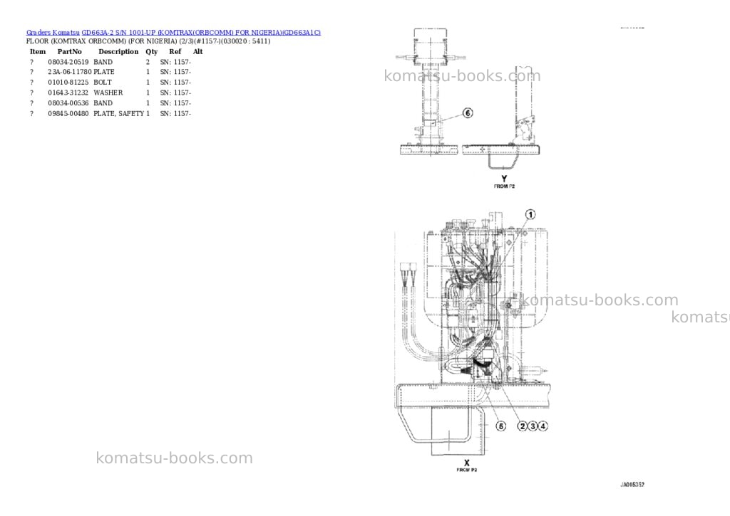 Komatsu GD663A-2 S/N 1001-UP (KOMTRAX(ORBCOMM) FOR NIGERIA) Parts catalog cover Page 2 Komatsu GD663A-2 S/N 1001-UP (KOMTRAX(ORBCOMM) FOR NIGERIA) Parts catalog cover Page 2