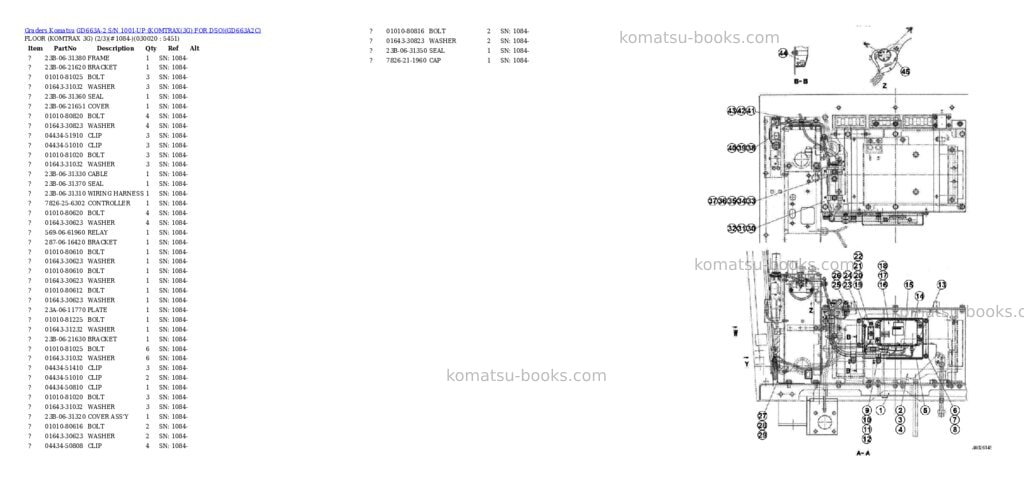 Komatsu GD663A-2 S/N 1001-UP (KOMTRAX(3G) FOR DSO) Parts catalog cover Page 2 Komatsu GD663A-2 S/N 1001-UP (KOMTRAX(3G) FOR DSO) Parts catalog cover Page 2