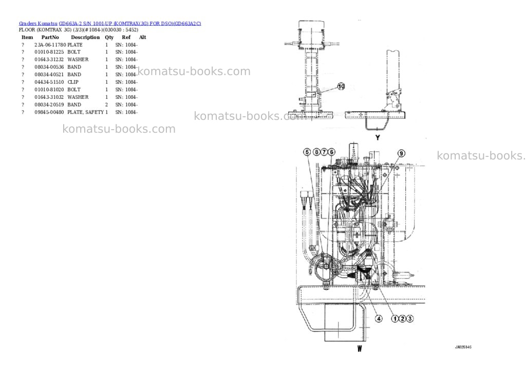 Komatsu GD663A-2 S/N 1001-UP (KOMTRAX(3G) FOR DSO) Parts catalog cover Page 3 Komatsu GD663A-2 S/N 1001-UP (KOMTRAX(3G) FOR DSO) Parts catalog cover Page 3