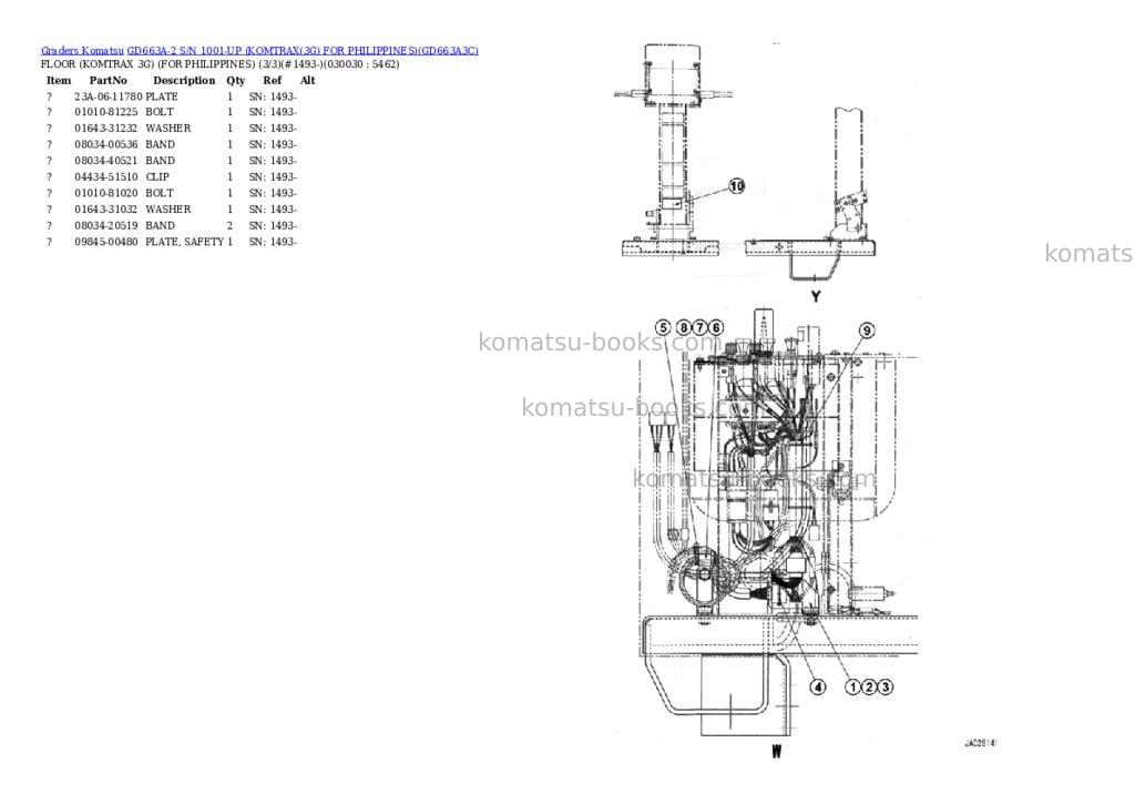 Komatsu GD663A-2 S/N 1001-UP (KOMTRAX(3G) FOR PHILIPPINES) Parts catalog cover Page 3 Komatsu GD663A-2 S/N 1001-UP (KOMTRAX(3G) FOR PHILIPPINES) Parts catalog cover Page 3