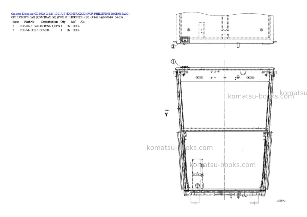 Komatsu GD663A-2 S/N 1001-UP (KOMTRAX(3G) FOR PHILIPPINES) Parts catalog cover Page 4 Komatsu GD663A-2 S/N 1001-UP (KOMTRAX(3G) FOR PHILIPPINES) Parts catalog cover Page 4