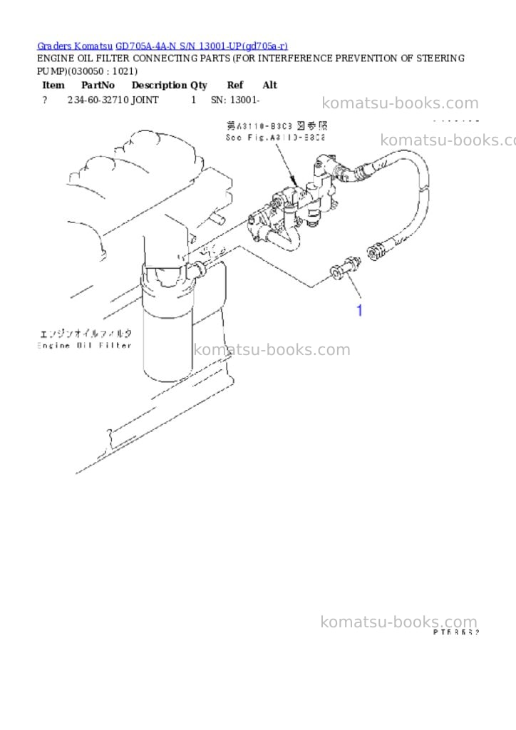 Komatsu GD705A-4A-N S/N 13001-UP Parts catalog cover Page 4