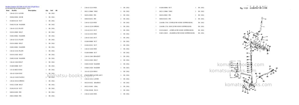 Komatsu gd705r-1a s/n 2052-up Parts catalog cover Page 7