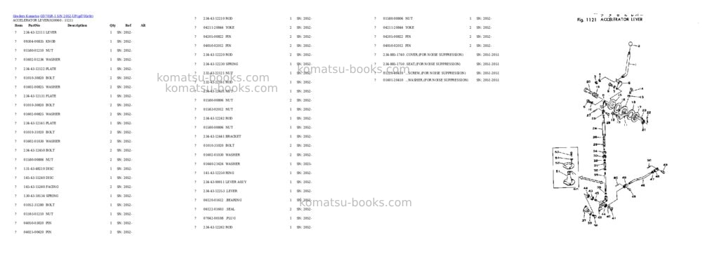 Komatsu gd705r-1 s/n 2052-up Parts catalog cover Page 5