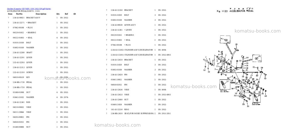 Komatsu gd705r-1 s/n 2052-up Parts catalog cover Page 6
