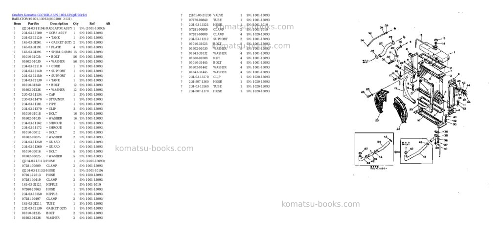 Komatsu gd705r-2 s/n 1001-up Parts catalog cover Page 9 Komatsu gd705r-2 s/n 1001-up Parts catalog cover Page 9