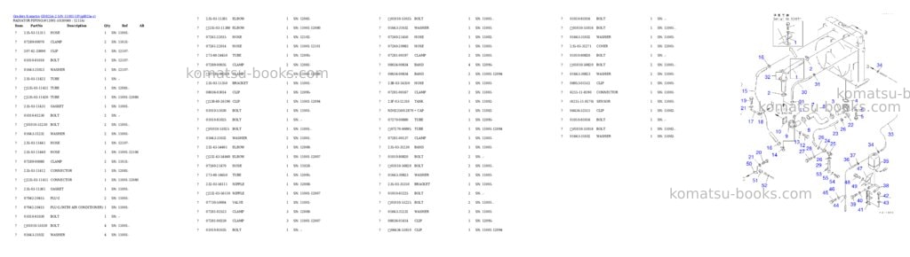 Komatsu gd825a-2 s/n 11001-up Parts catalog cover Page 3 Komatsu gd825a-2 s/n 11001-up Parts catalog cover Page 3