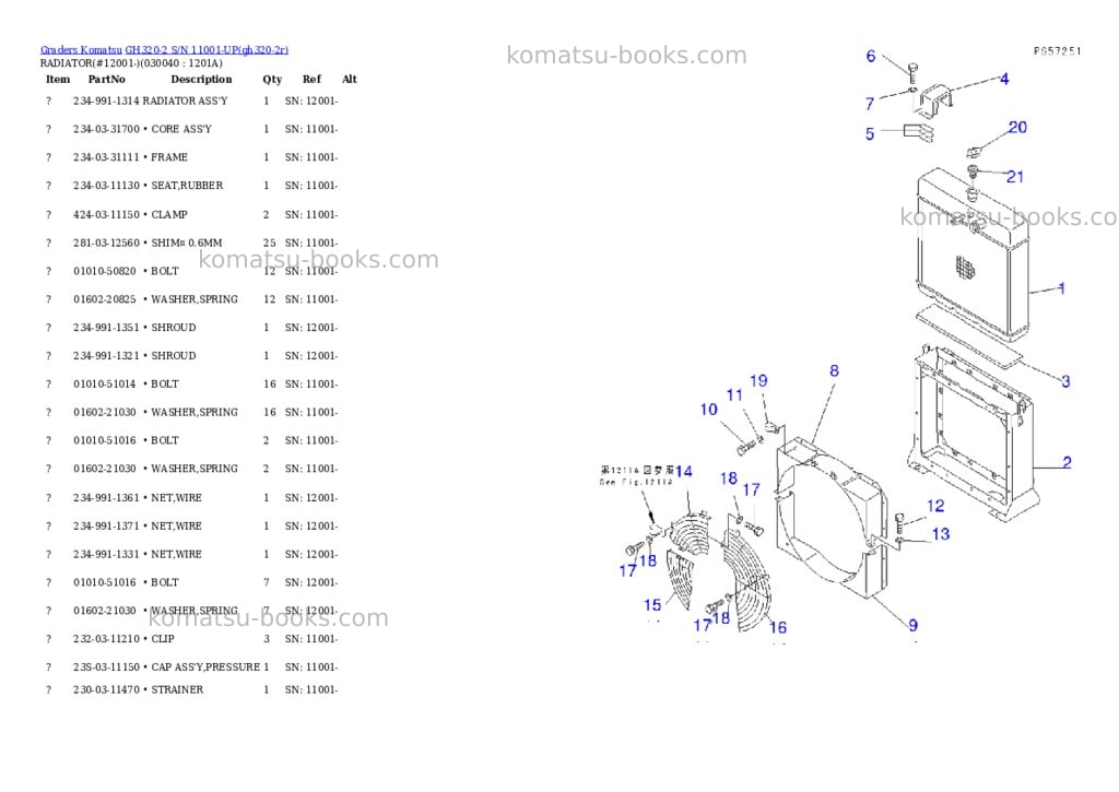 Komatsu gh320-2 s/n 11001-up Parts catalog cover Page 3 Komatsu gh320-2 s/n 11001-up Parts catalog cover Page 3