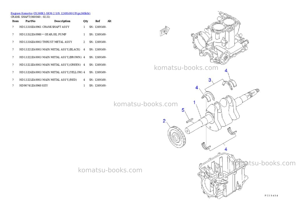 Komatsu gx360k1-skm-2 s/n 1269500-up Parts catalog cover Page 8 Komatsu gx360k1-skm-2 s/n 1269500-up Parts catalog cover Page 8