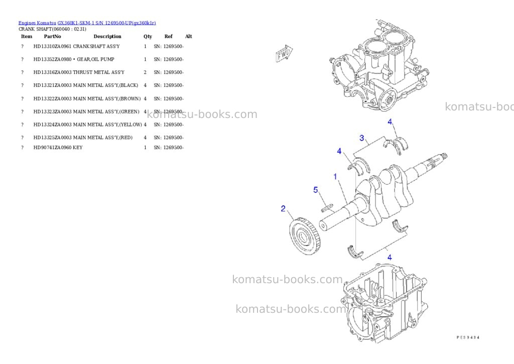 Komatsu gx360k1-skm-1 s/n 1269500-up Parts catalog cover Page 8 Komatsu gx360k1-skm-1 s/n 1269500-up Parts catalog cover Page 8
