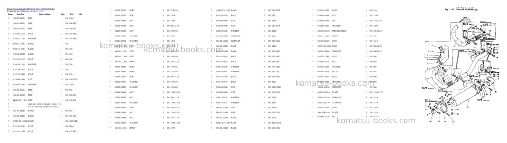 Komatsu hd180-4 s/n 510-up Parts catalog cover Komatsu hd180-4 s/n 510-up Parts catalog cover