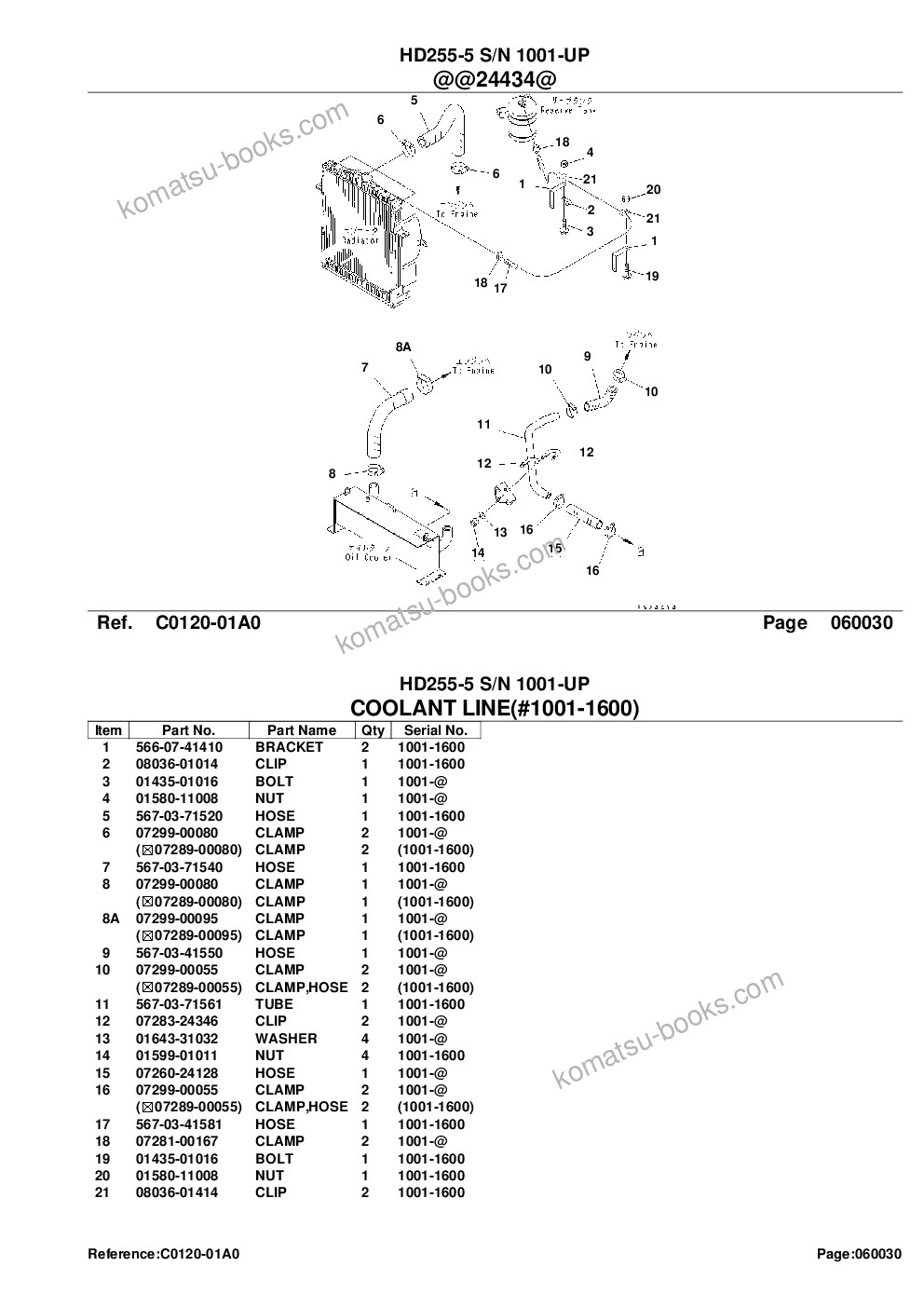Komatsu HD255-5 S/N 1001-UP Parts catalog cover Page 8 Komatsu HD255-5 S/N 1001-UP Parts catalog cover Page 8