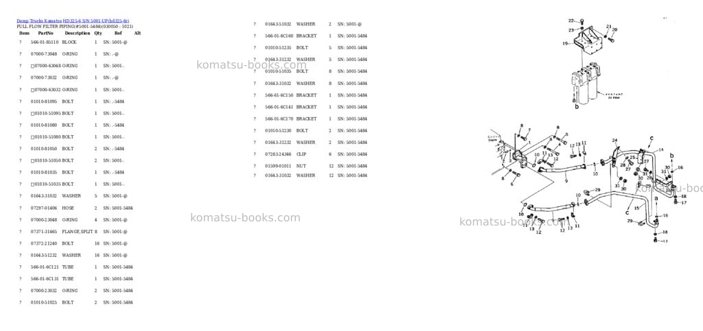 Komatsu hd325-6 s/n 5001-up Parts catalog cover Page 4