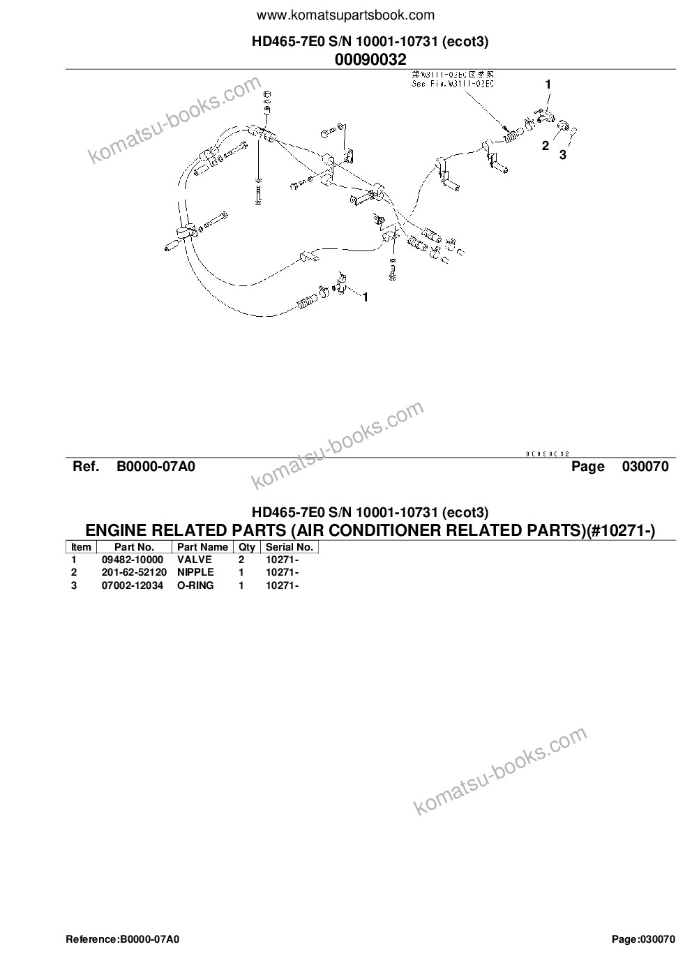 Komatsu hd465-7e0 s/n 10001-10731 ecot3 Parts catalog cover Page 10 Komatsu hd465-7e0 s/n 10001-10731 ecot3 Parts catalog cover Page 10