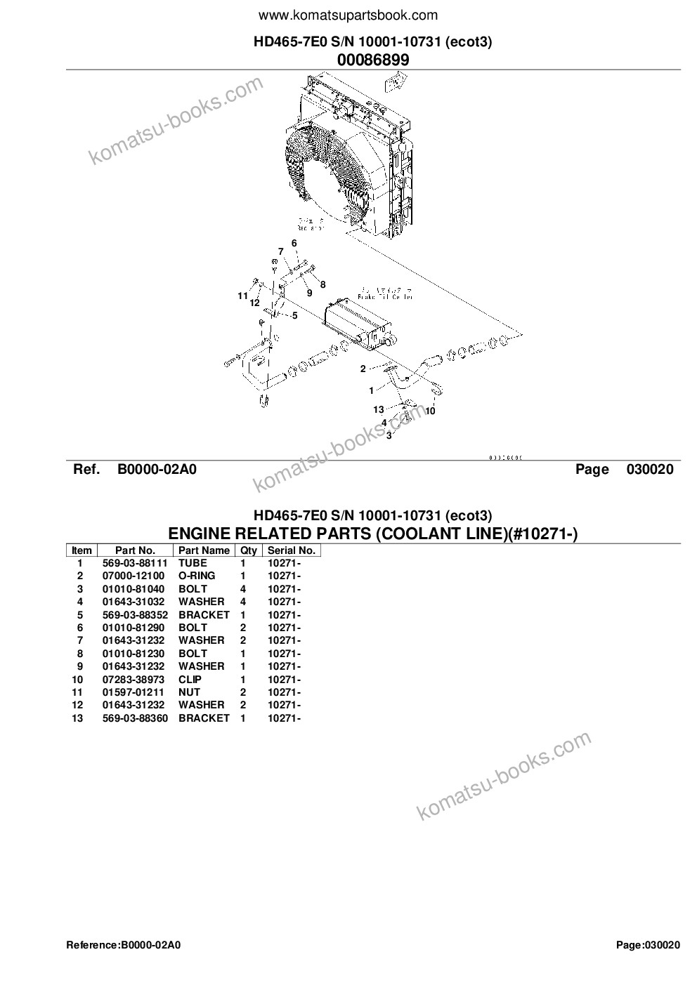 Komatsu hd465-7e0 s/n 10001-10731 ecot3 Parts catalog cover Page 4 Komatsu hd465-7e0 s/n 10001-10731 ecot3 Parts catalog cover Page 4