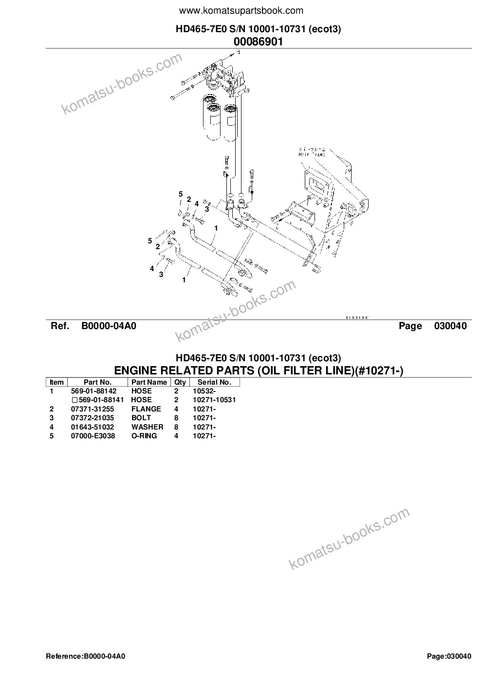 Komatsu hd465-7e0 s/n 10001-10731 ecot3 Parts catalog cover Page 7 Komatsu hd465-7e0 s/n 10001-10731 ecot3 Parts catalog cover Page 7