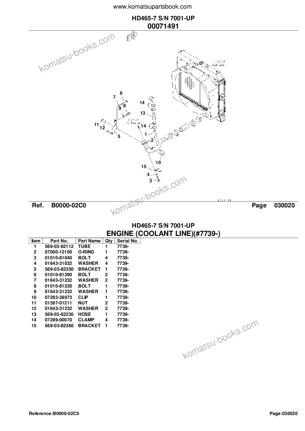 Komatsu hd465-7 s/n 7001-up Parts catalog cover Page 4