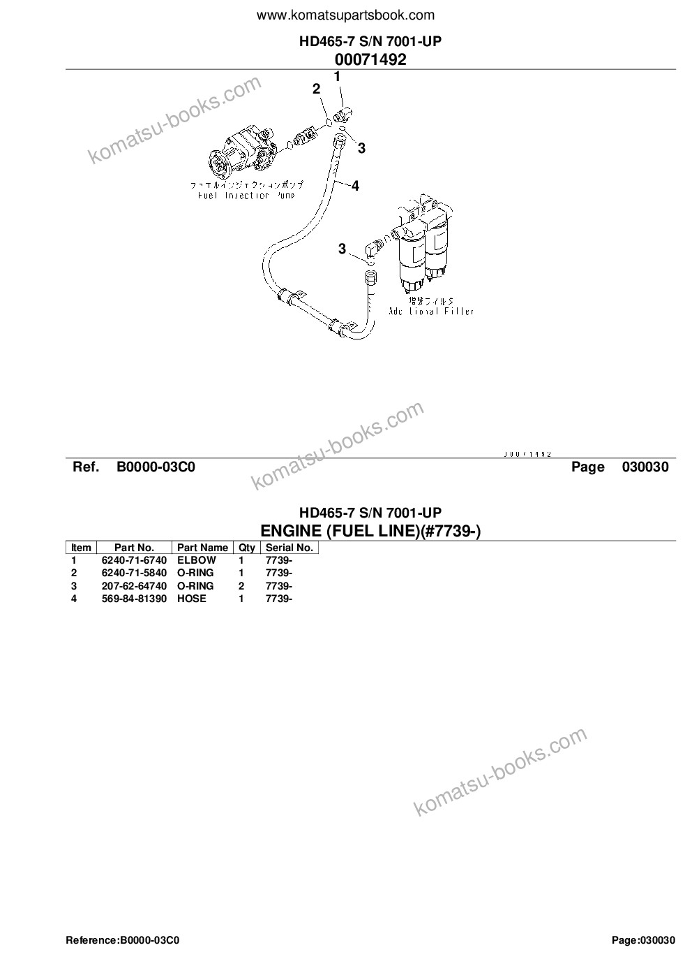 Komatsu hd465-7 s/n 7001-up Parts catalog cover Page 5