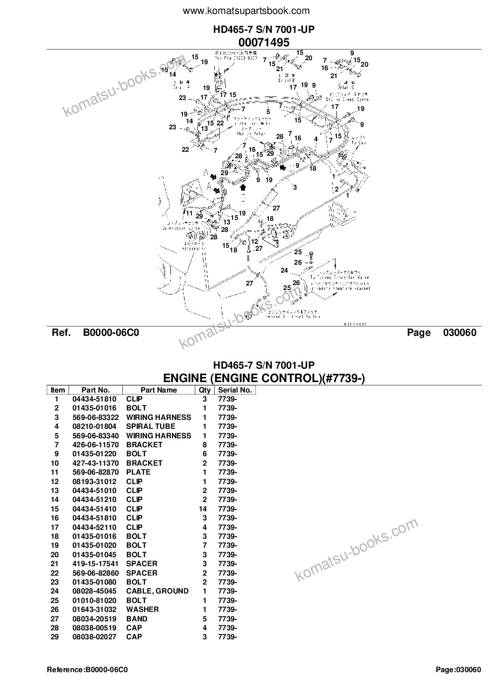 Komatsu hd465-7 s/n 7001-up Parts catalog cover Page 8