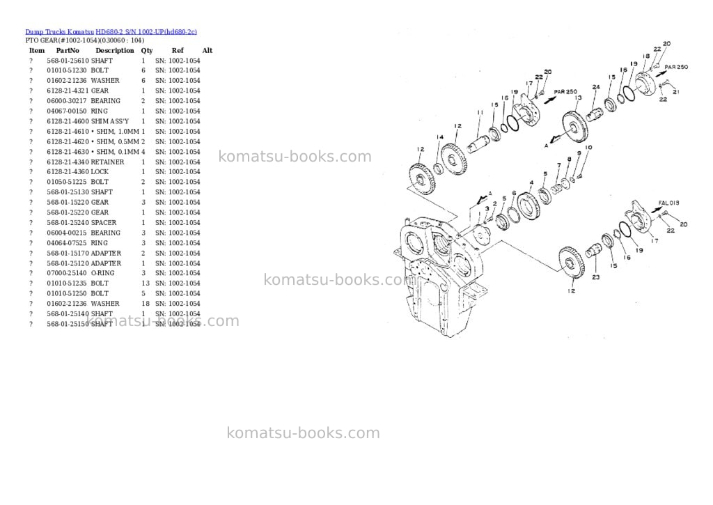 Komatsu HD680-2 S/N 1002-UP Parts catalog cover Page 5 Komatsu HD680-2 S/N 1002-UP Parts catalog cover Page 5