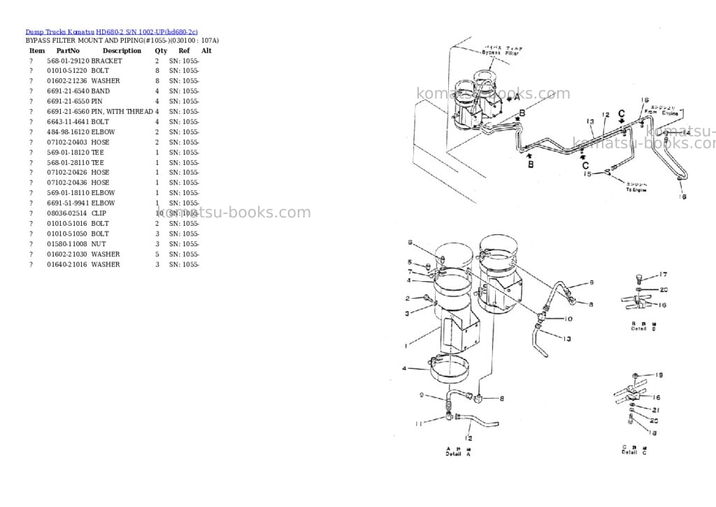 Komatsu HD680-2 S/N 1002-UP Parts catalog cover Page 9 Komatsu HD680-2 S/N 1002-UP Parts catalog cover Page 9