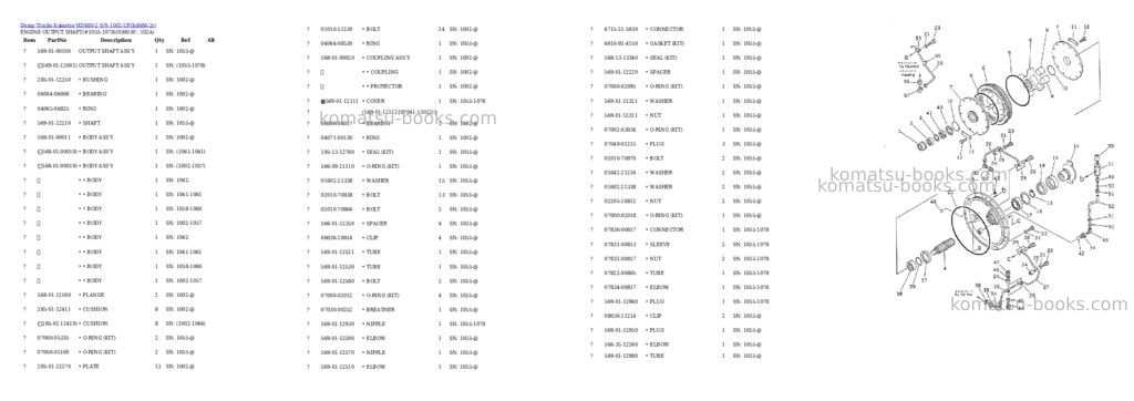 Komatsu hd680-2 s/n 1002-up Parts catalog cover Page 2