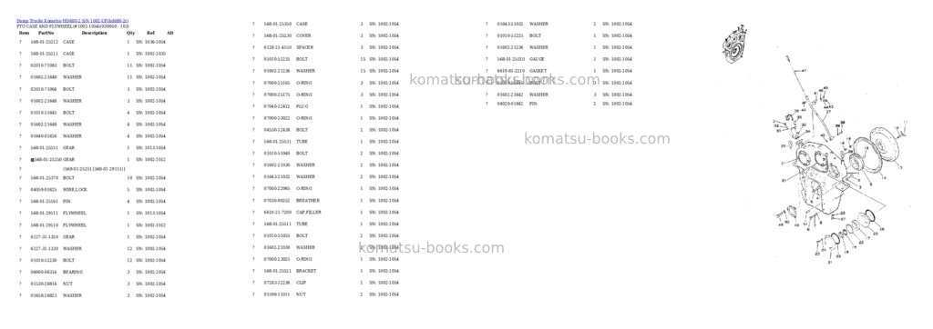 Komatsu hd680-2 s/n 1002-up Parts catalog cover Page 4