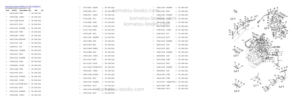 Komatsu hd680-2 s/n 1002-up Parts catalog cover Page 6
