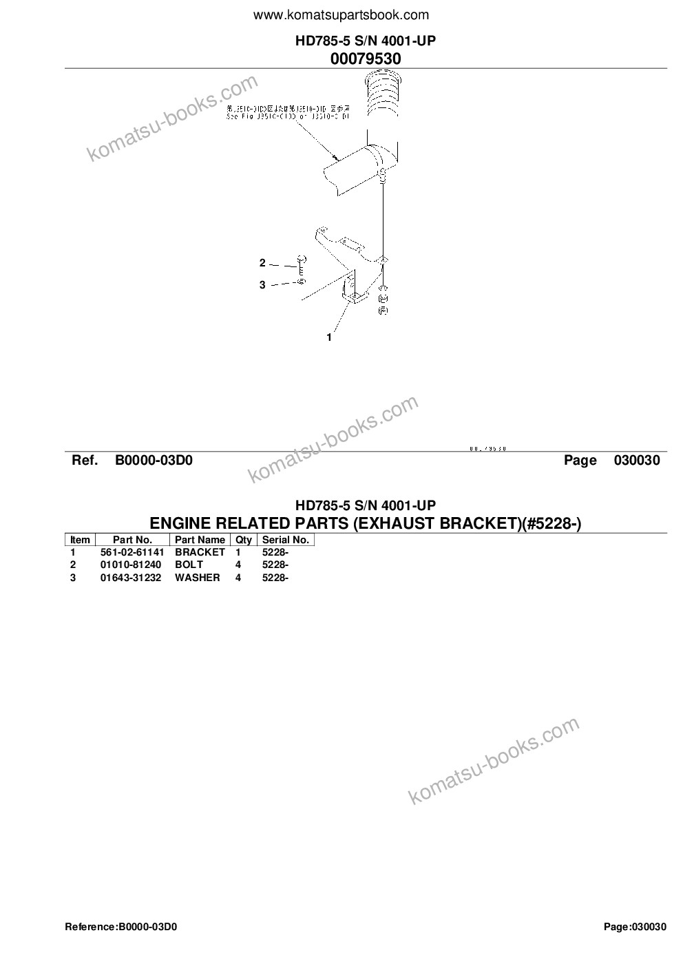 Komatsu HD785-5 S/N 4001-UP Parts catalog cover Page 5