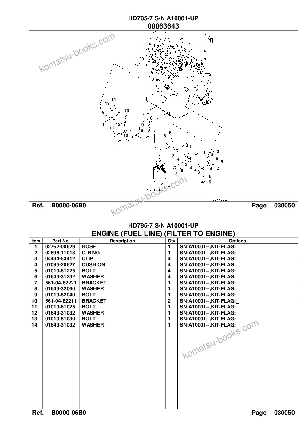 Komatsu HD785-7 S/N A10001-UP Catálogo de piezas cover Page 9