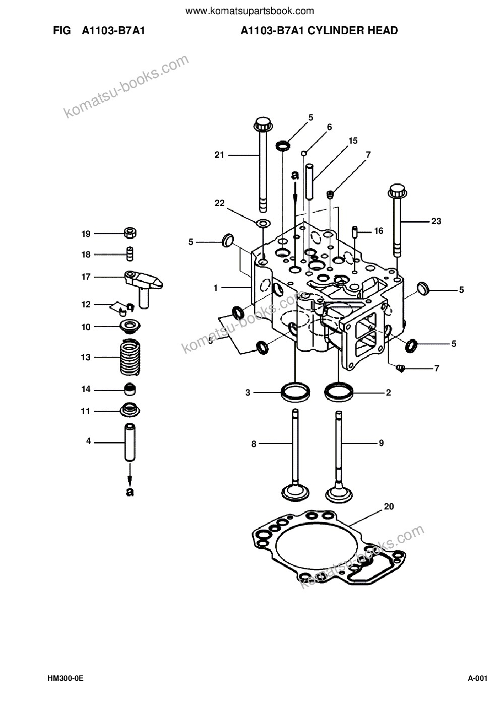 Komatsu hm300-2 s/n a11001 and up Parts catalog cover Page 3