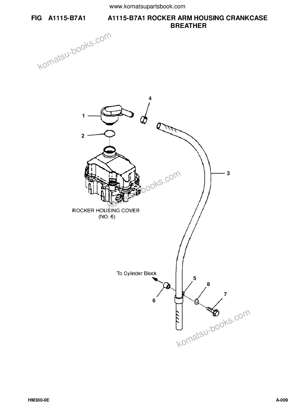 Komatsu hm300-2 s/n a11001 and up Parts catalog cover Page 9